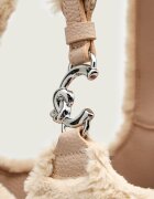 COCCINELLE Geantă shopper C-Easy | shearling cu adaos de piele