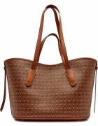 COCCINELLE Geantă shopper New Never Without cu adaos de piele