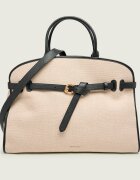 COCCINELLE Geantă shopper Sabine cu adaos de piele