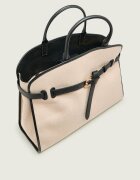 COCCINELLE Geantă shopper Sabine cu adaos de piele
