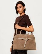 COCCINELLE Geantă shopper Sabine | piele întoarsă