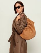 COCCINELLE Geantă shopper Smash | piele întoarsă