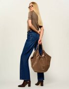 COCCINELLE Geantă shopper Smash | piele întoarsă