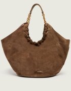 COCCINELLE Geantă shopper Smash | piele întoarsă