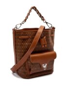 COCCINELLE Geantă tip sac Beat cu adaos de piele