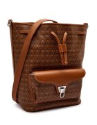 COCCINELLE Geantă tip sac Beat cu adaos de piele