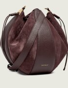 COCCINELLE Geantă tip sac + borsetă Boom | zamsz cu adaos de piele