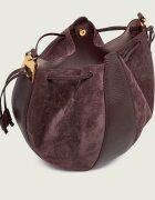 COCCINELLE Geantă tip sac + borsetă Boom | zamsz cu adaos de piele