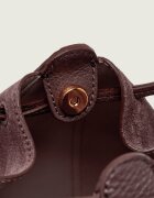 COCCINELLE Geantă tip sac + borsetă Boom | zamsz cu adaos de piele
