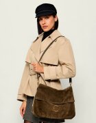 COCCINELLE Geantă tip sac Lidia | piele întoarsă