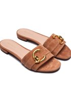 COCCINELLE Șlapi C-ME | piele întoarsă