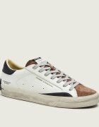 Crime London Teniși din piele Distressed 20 | piele întoarsă