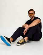 Crime London Teniși din piele Distressed 20 | piele întoarsă