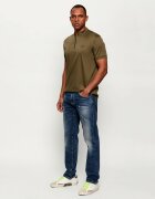 Crime London Teniși din piele DISTRESSED LOW | piele întoarsă