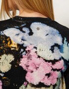Desigual Pulover JERS_NENUFAR| X MR. CHRISTIAN LACROIX | regular fit | cu adaos de in