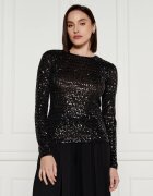 DKNY Bluză PAILLETTES | Regular Fit