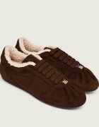 Dolce & Gabbana Căptușite sneakers Ballet | shearling | piele întoarsă