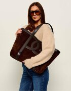 Dolce & Gabbana Geantă shopper + borsetă DG Belt | piele întoarsă