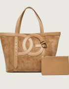 Dolce & Gabbana Geantă shopper + borsetă DG Belt | piele întoarsă