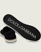 Dolce & Gabbana Slip on cu adaos de piele
