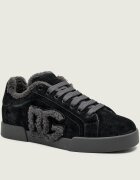 Dolce & Gabbana Teniși din piele | shearling