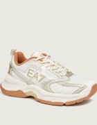 EA7 Sneakers cu adaos de piele