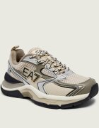 EA7 Sneakers cu adaos de piele