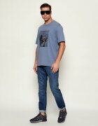 EA7 Sneakers cu adaos de piele