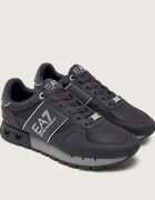 EA7 Sneakers cu adaos de piele