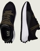 EA7 Sneakers cu adaos de piele