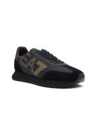EA7 Sneakers cu adaos de piele