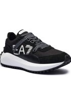 EA7 Sneakers cu adaos de piele