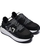 EA7 Sneakers cu adaos de piele