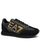 EA7 Sneakers cu adaos de piele