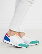 EA7 Sneakers cu adaos de piele