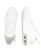 EA7 Sneakers cu adaos de piele