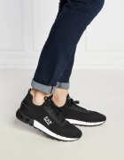 EA7 Sneakers cu adaos de piele