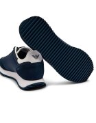 EA7 Sneakers cu adaos de piele
