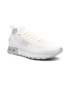 EA7 Sneakers cu adaos de piele