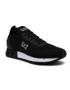 EA7 Sneakers cu adaos de piele