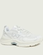 EA7 Sneakers cu adaos de piele