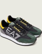 EA7 Sneakers cu adaos de piele
