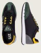 EA7 Sneakers cu adaos de piele