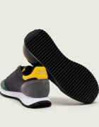 EA7 Sneakers cu adaos de piele
