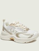 EA7 Sneakers cu adaos de piele