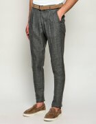 Eleventy Pantaloni | Slim Fit | cu adaos de mătase și lână