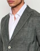 Eleventy Sacou | Slim Fit | cu adaos de mătase și lână