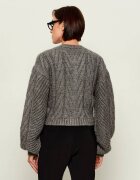 Elisabetta Franchi Cardigan | Loose fit cu adaos de lână