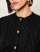 Elisabetta Franchi Cardigan | Loose fit cu adaos de lână