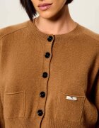 Elisabetta Franchi De lână cardigan | Cropped Fit cu adaos de cașmir